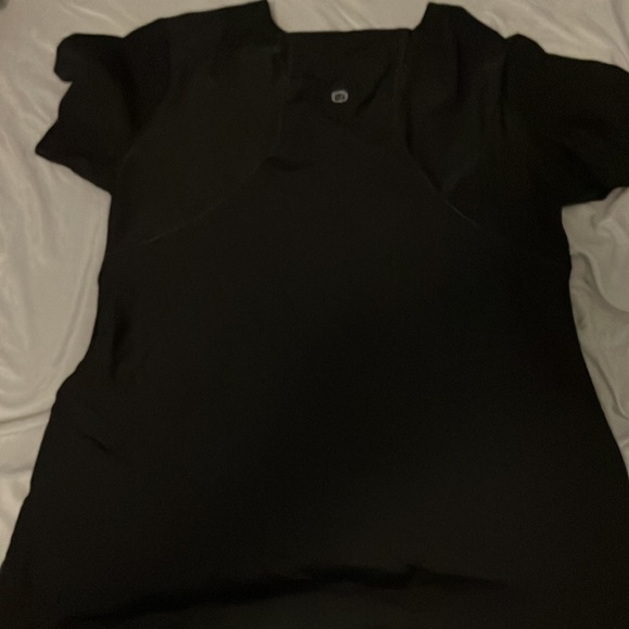 Wonder wink scrub shirt black grey stitching - Picture 3 of 3